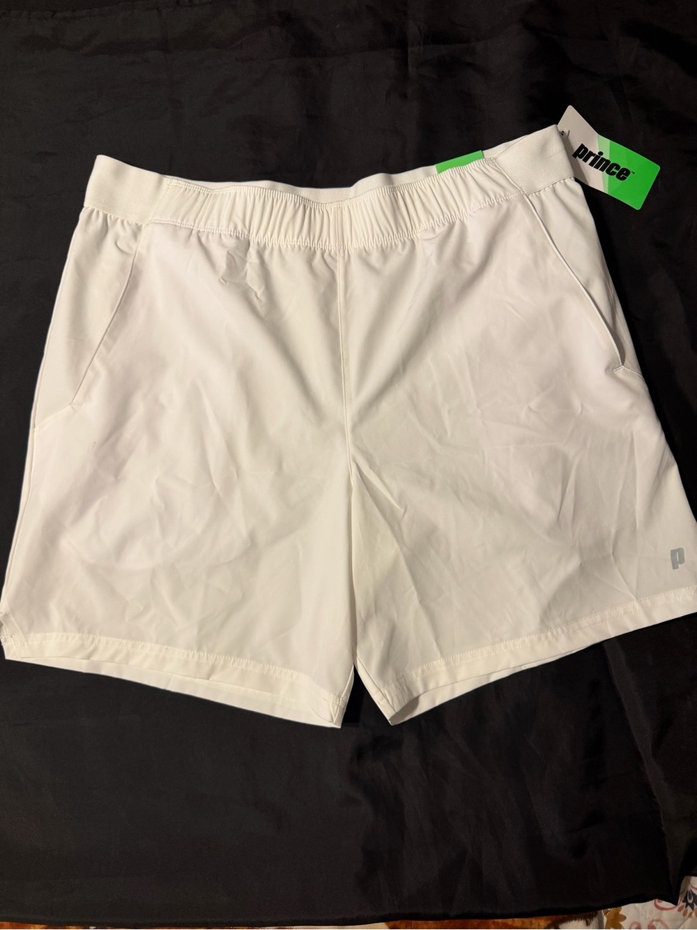 Prince Men's White Match Woven Tennis Shorts XL NWT 7" Inseam